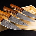 Damascus Steel Steak Knife Set