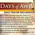Days of Awe Prayers