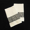 Decorative Black and White Towels