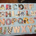 Decoupage Alphabet Letters