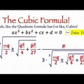 Derive Cubic Formula