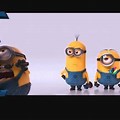 Despicable Me 2 Minions Ingraved On the Screen