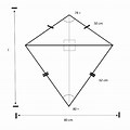 Diamond Kite Dimensions in Inches