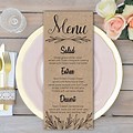 Dinner Menu Card Ideas for Guests