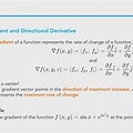 Directional Derivative in Vector Calculus