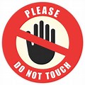 Do Not Touch Sign No Background