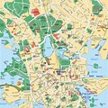 Downtown Helsinki Finland Map