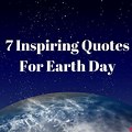 Earth Day Quotes Black BG
