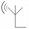 Electric Circuit Antenna Symbol