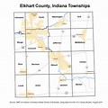 Elkhart County Indiana Township Map