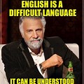English Language Difficulty Meme