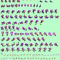 Espio Pixeled Knuckles Chaotix Sprites