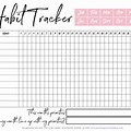 February Habit Tracker Print Out