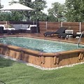 Fenced Yard with Above Ground Rectangular Pool