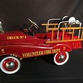 Fire Truck Pedal Car with Water Hose Reel