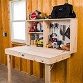 Fold Out Wood Workbench