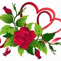 Free Clip Art Hearts and Roses
