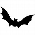 Free Clip Art of a Black Bat