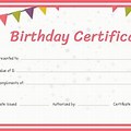 Free Printable Birthday Gift Certificate Template