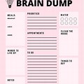 Free Printable Brain Dump Template