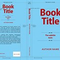 Front and Back Book Cover Design Template