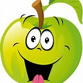 Funny Smiley-Face Apple