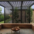 Garden Glass Privacy Screen