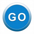 Go Icon Blue Button