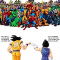 Goku and Vegeta vs Marvel and DC