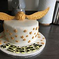 Golden Snitch Birthday Cake