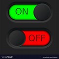 Green Sign On/Off Button