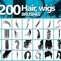 Hair Wig Photoshop Brushes