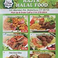 Halal Food Menu
