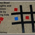 Hama Beads Noughts and Crosses Game