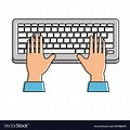Hands-On Computer Keyboard Clip Art