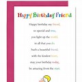 Happy Birthday Special Friend Poem