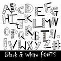 Have Fun Black and White Font