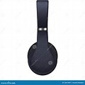 Headset Black and White Dorsal View