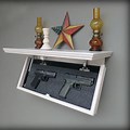 Hidden Gun Storage Wall Shelf