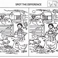 Highlights Spot the Difference Worksheet