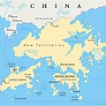 Hong Kong in China Map