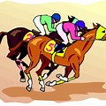 Horse Race Clip Art for Kids