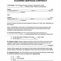 House Cleaning Contract