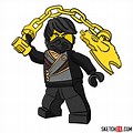 How to Draw LEGO Cole From Ninjago