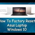 How to Reset an Asus Laptop
