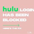 Hulu Login Is Blocked