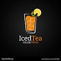 Ice Tea in Cup Logo