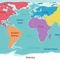 Interactive World Map Continents and Oceans