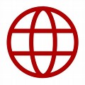 Internet Logo Red Background