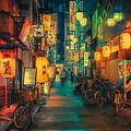 Japan Street Aesthetic Desktop